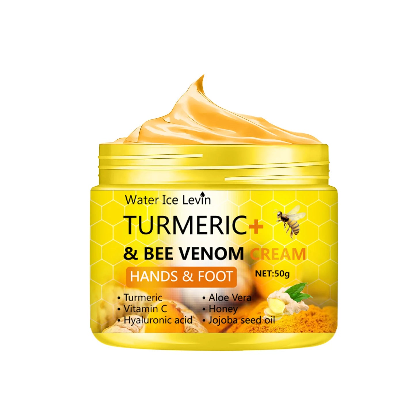 Turmeric Bee Venom Foot Repair Cream | Cracked Heel Treatment | Deep Moisturizing Skin Repair 50g