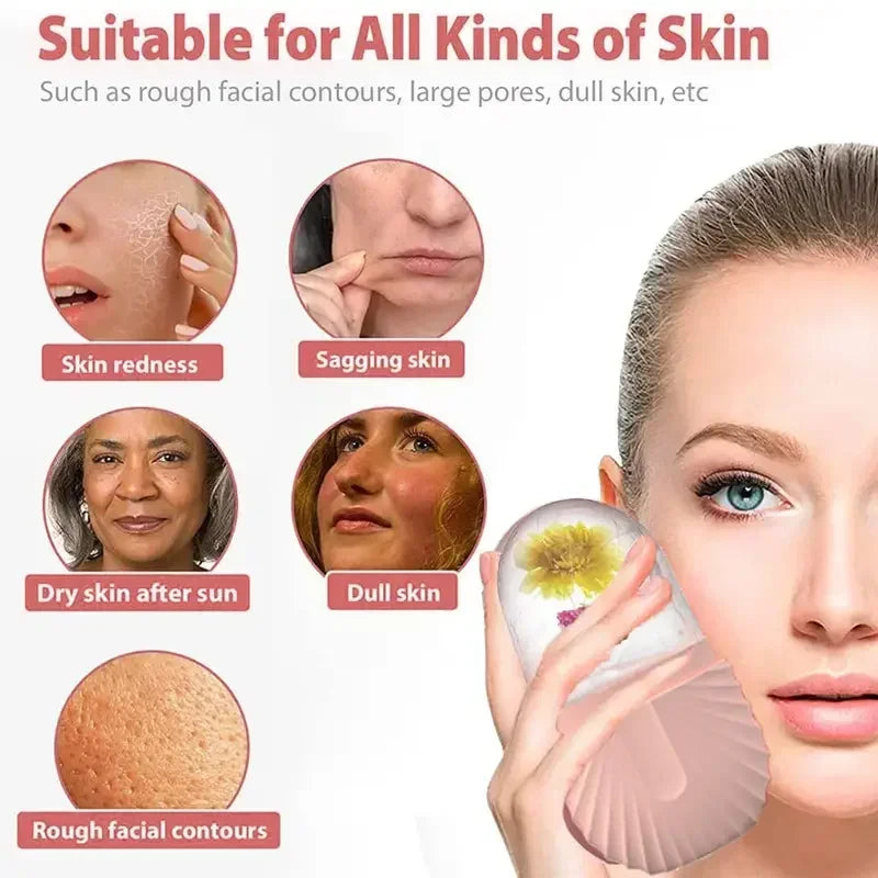 Silicone Cube Facial Ice Roller