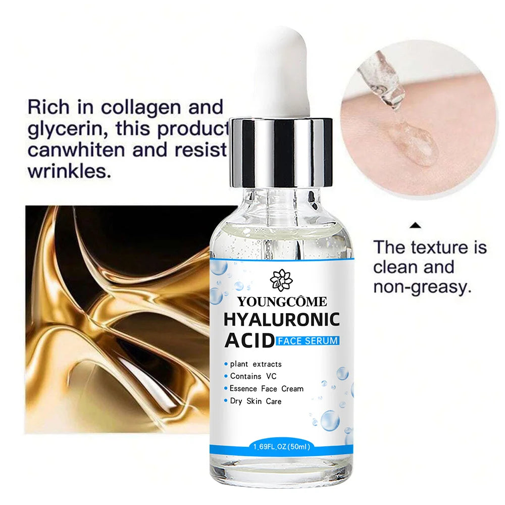 Hyaluronic Acid Facial Essence  Deep Hydration Serum for Smooth, Glowing Skin