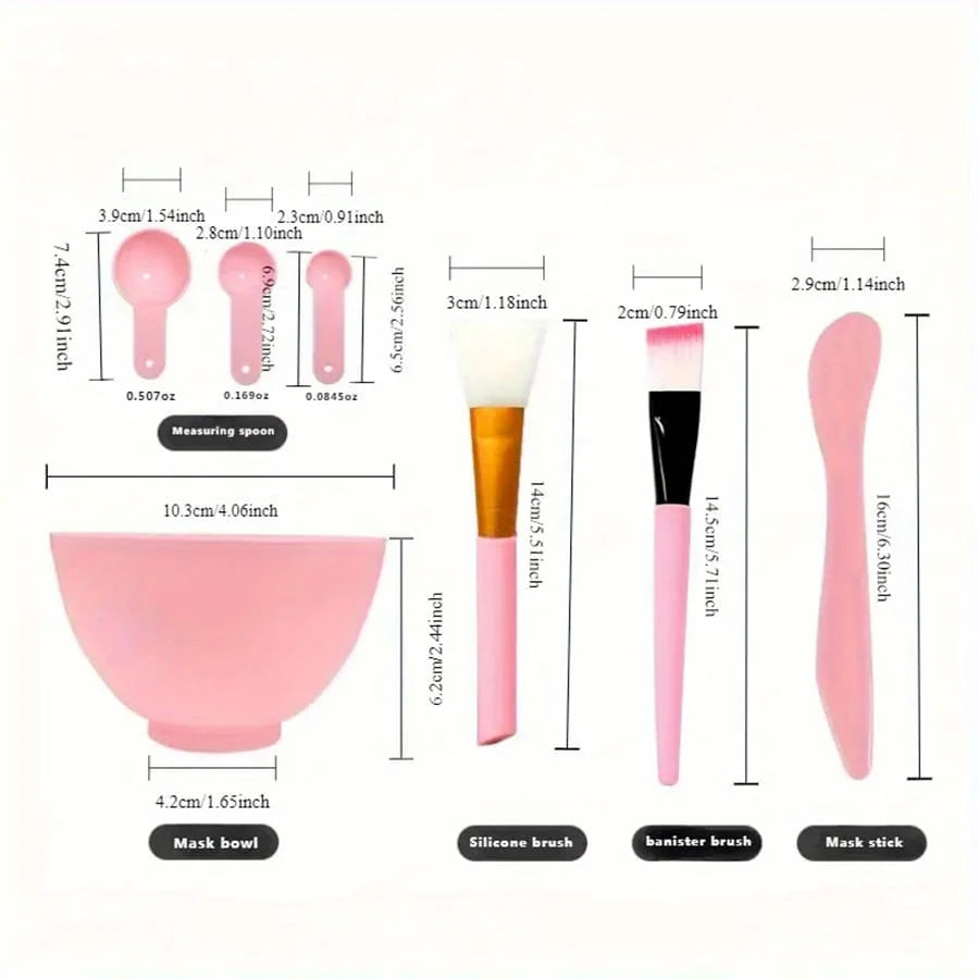 7-Piece Face Mask Mixing Set Easy, Mess-Free Skincare Application