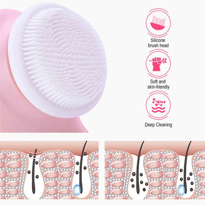 VibrantGlow Facial Cleansing Brush