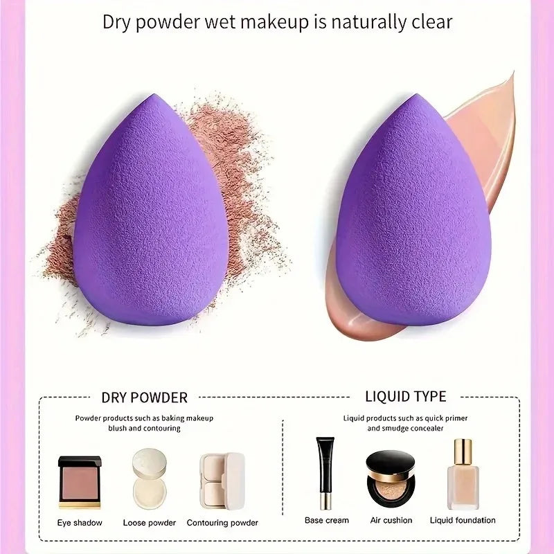 12PCS Makeup Sponge Set – Soft Beauty Blender Kit for Foundation, Powder & Blush – Flawless Makeup Tools