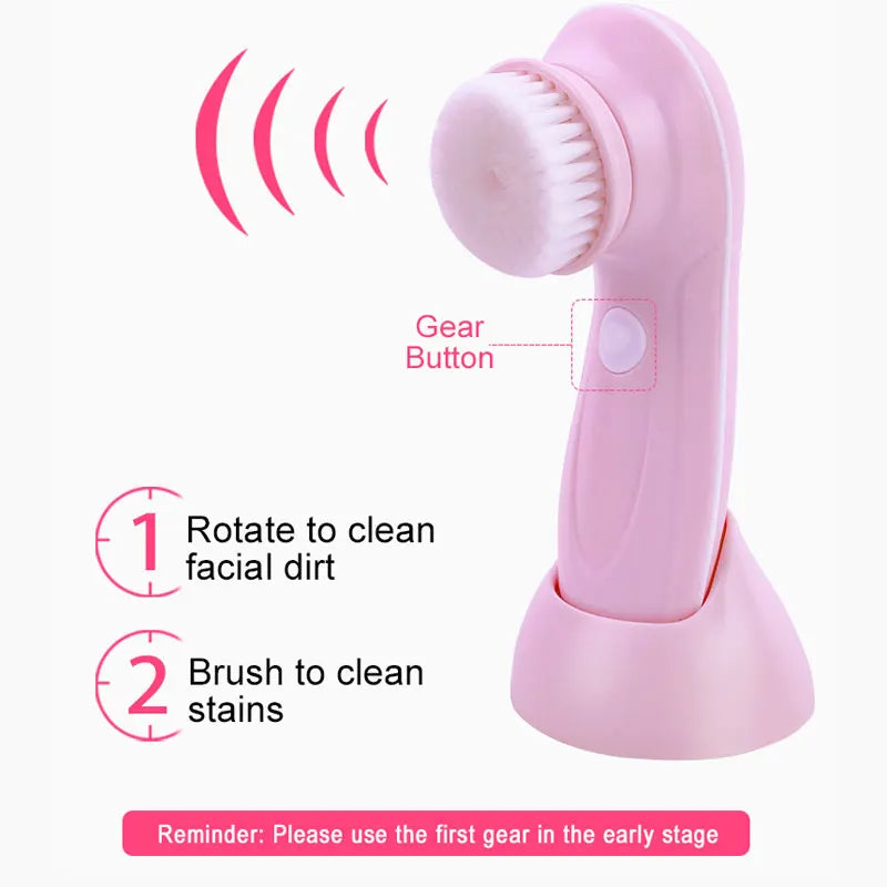VibrantGlow Facial Cleansing Brush