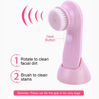 VibrantGlow Facial Cleansing Brush