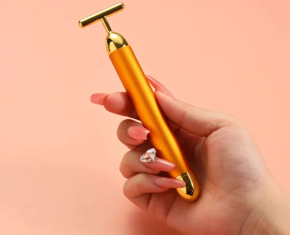 24K Gold Vibrating Face Massager