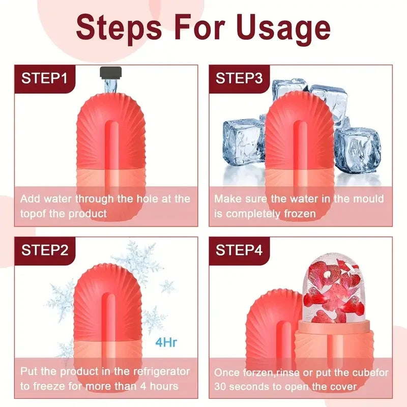 Silicone Cube Facial Ice Roller