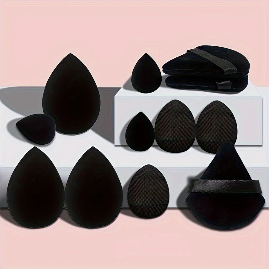 12PCS Makeup Sponge Set – Soft Beauty Blender Kit for Foundation, Powder & Blush – Flawless Makeup Tools