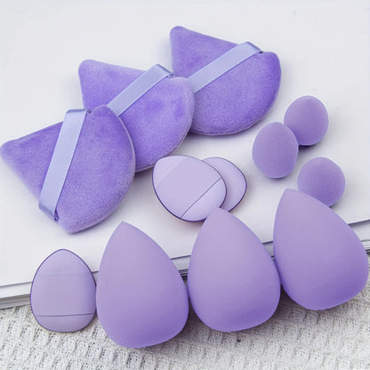 12PCS Makeup Sponge Set – Soft Beauty Blender Kit for Foundation, Powder & Blush – Flawless Makeup Tools