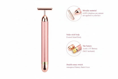 24K Gold Vibrating Face Massager