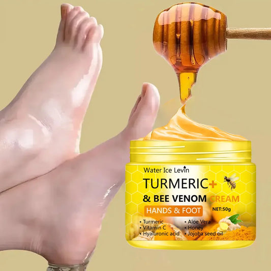 Turmeric Bee Venom Foot Repair Cream | Cracked Heel Treatment | Deep Moisturizing Skin Repair 50g