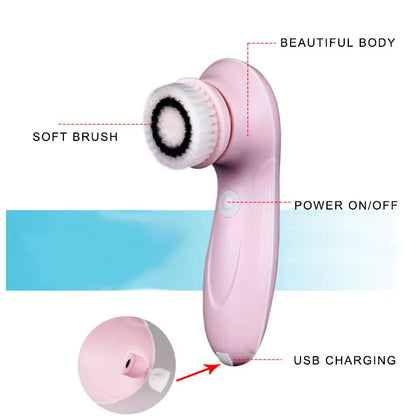 VibrantGlow Facial Cleansing Brush